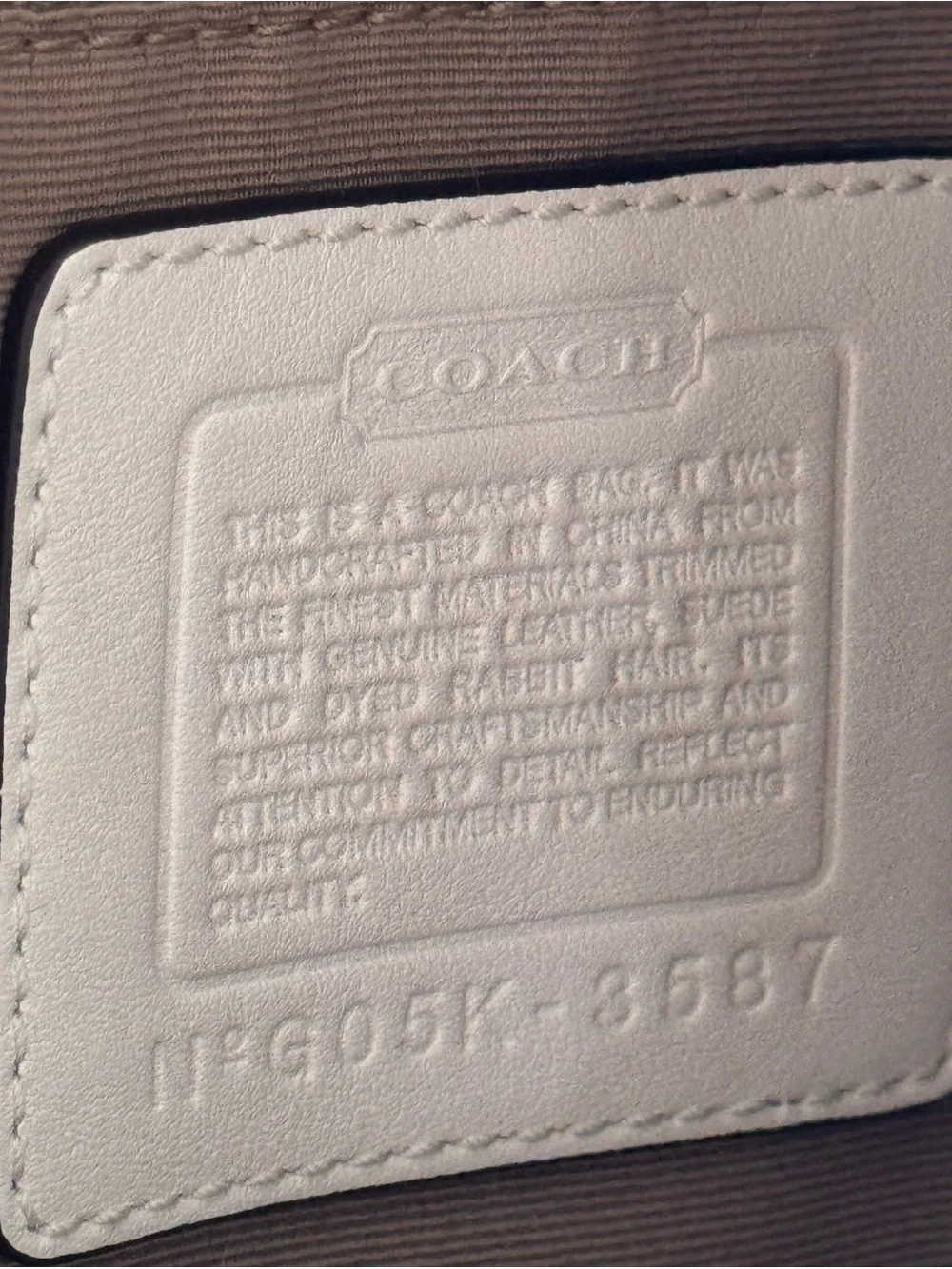 NWT, Y2K, Coach, Vintage, SoHo Ski, Cream Satin, Fur-Trim, Shoulder Bag